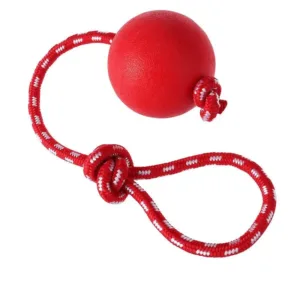 Balle rouge avec corde de 7 cm 1251-9