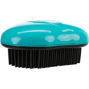 Brosse textile et d’ammeublement, en TPR, 7 × 10 cm, noir/turquoise