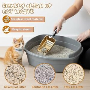 Pelle à litiere pour chat en acier motif croissant 1431-6