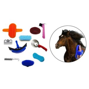 SAC KIT DE TOILLETAGE POUR CHEVAL 15466-4