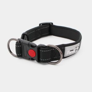Collier réfléchissant pour chien noir - M 36cm-49cm