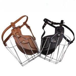 Muselière en métal robuste pour chien