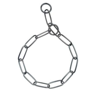 Collier a maille pour chien noir